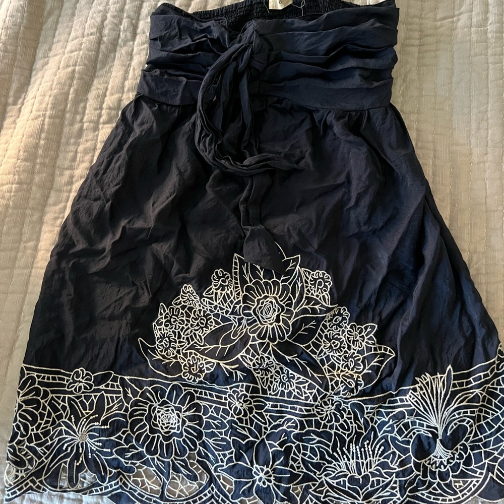 Strapless mini sundress